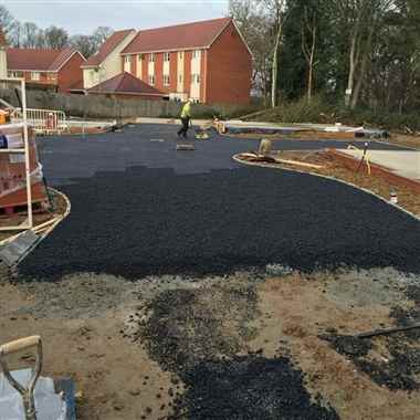 housing development road laying and surfacing